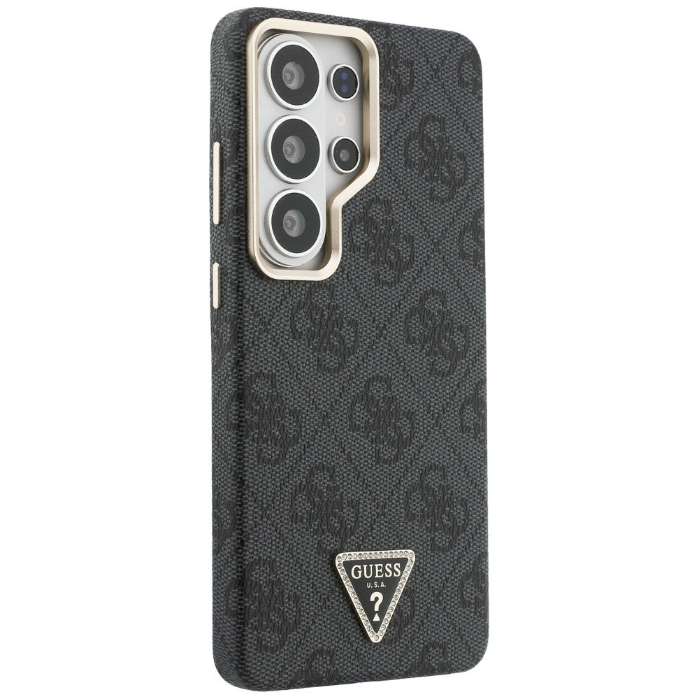 Pouzdro MagSafe pro Samsung Galaxy S26 Ultra S948, Guess, 4G Triangle Logo, Černá