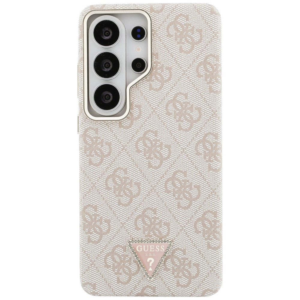 Pouzdro MagSafe pro Samsung Galaxy S26 Ultra S948, Guess, 4G Triangle Logo, Růžové