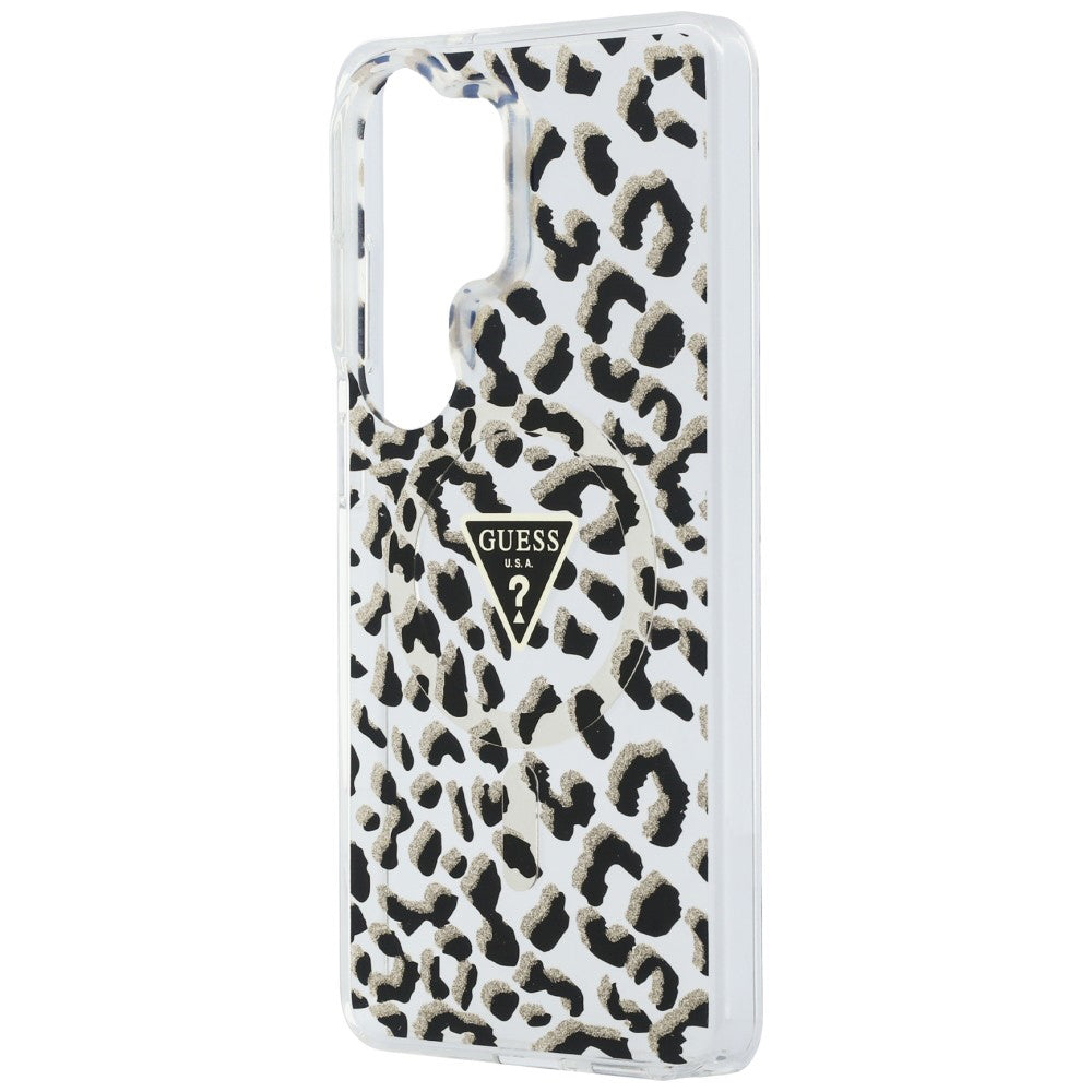 Pouzdro MagSafe pro Samsung Galaxy S26 Ultra S948, Guess, IML Leopard Pattern, Černá