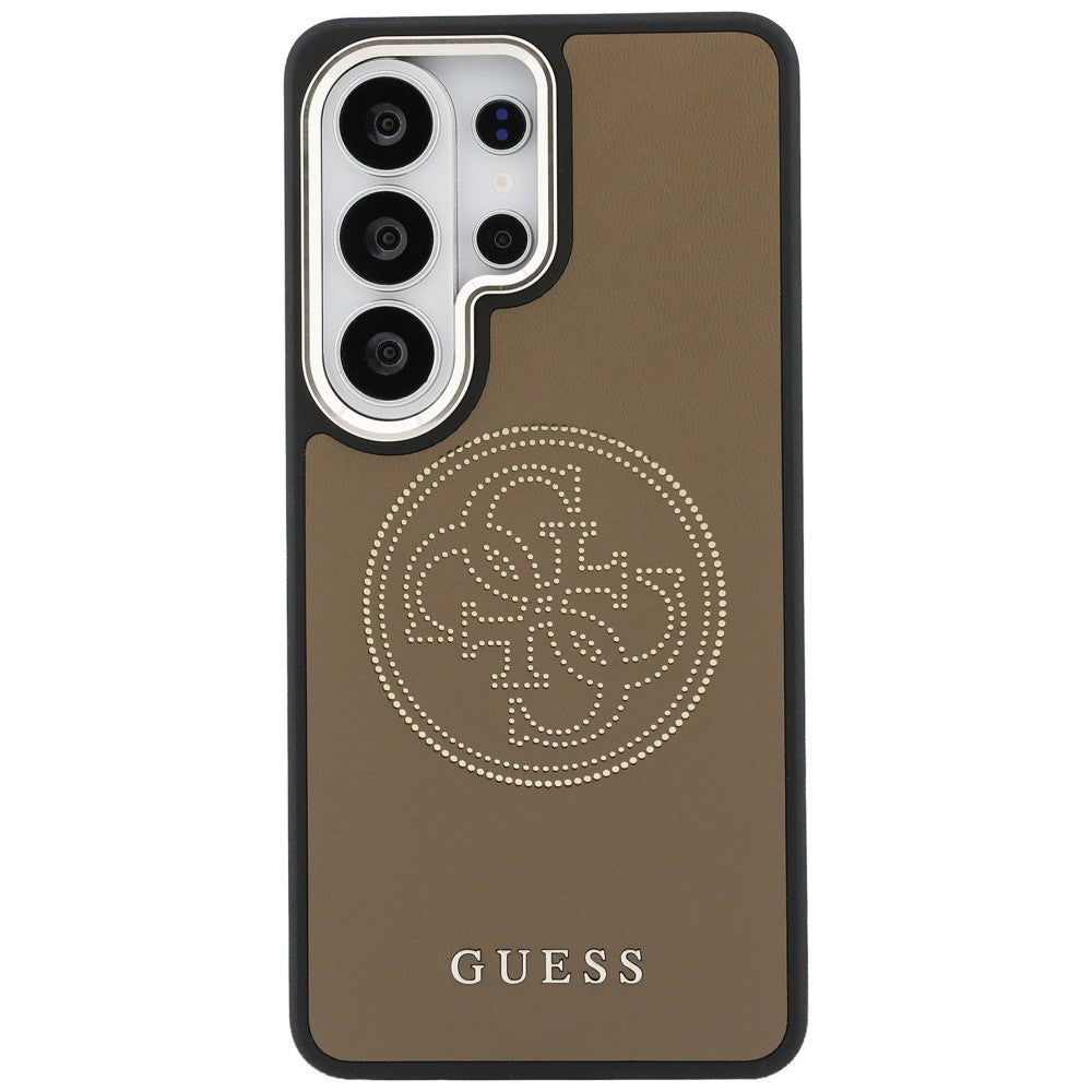 Pouzdro MagSafe pro Samsung Galaxy S26 Ultra S948, Guess, Perforated Logo, Hnědá