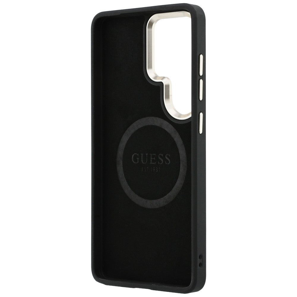 Pouzdro MagSafe pro Samsung Galaxy S26 Ultra S948, Guess, Perforated Logo, Hnědá