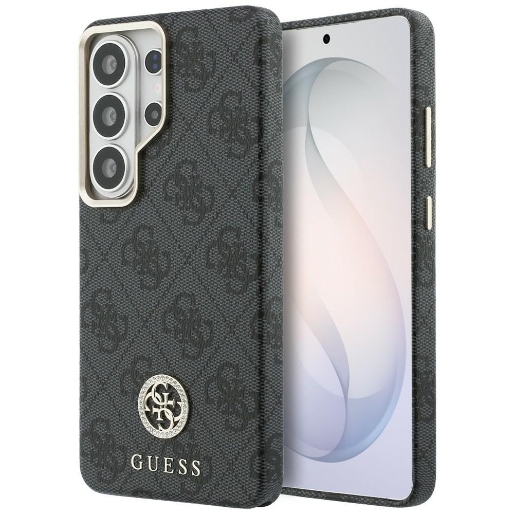 Pouzdro MagSafe pro Samsung Galaxy S26 Ultra S948, Guess, Strass Round Logo, Černá