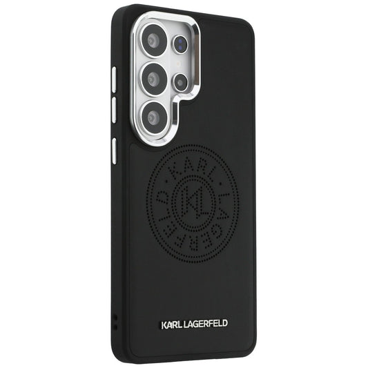 Pouzdro MagSafe pro Samsung Galaxy S26 Ultra S948, Karl Lagerfeld, Karl Round Point Logo, Černá