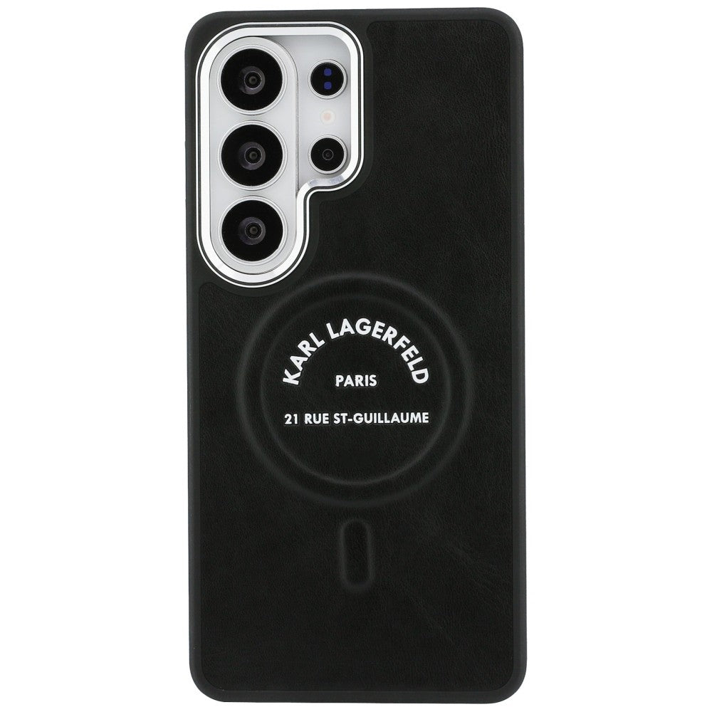 Pouzdro MagSafe pro Samsung Galaxy S26 Ultra S948, Karl Lagerfeld, Karl RSG Logo, Černá