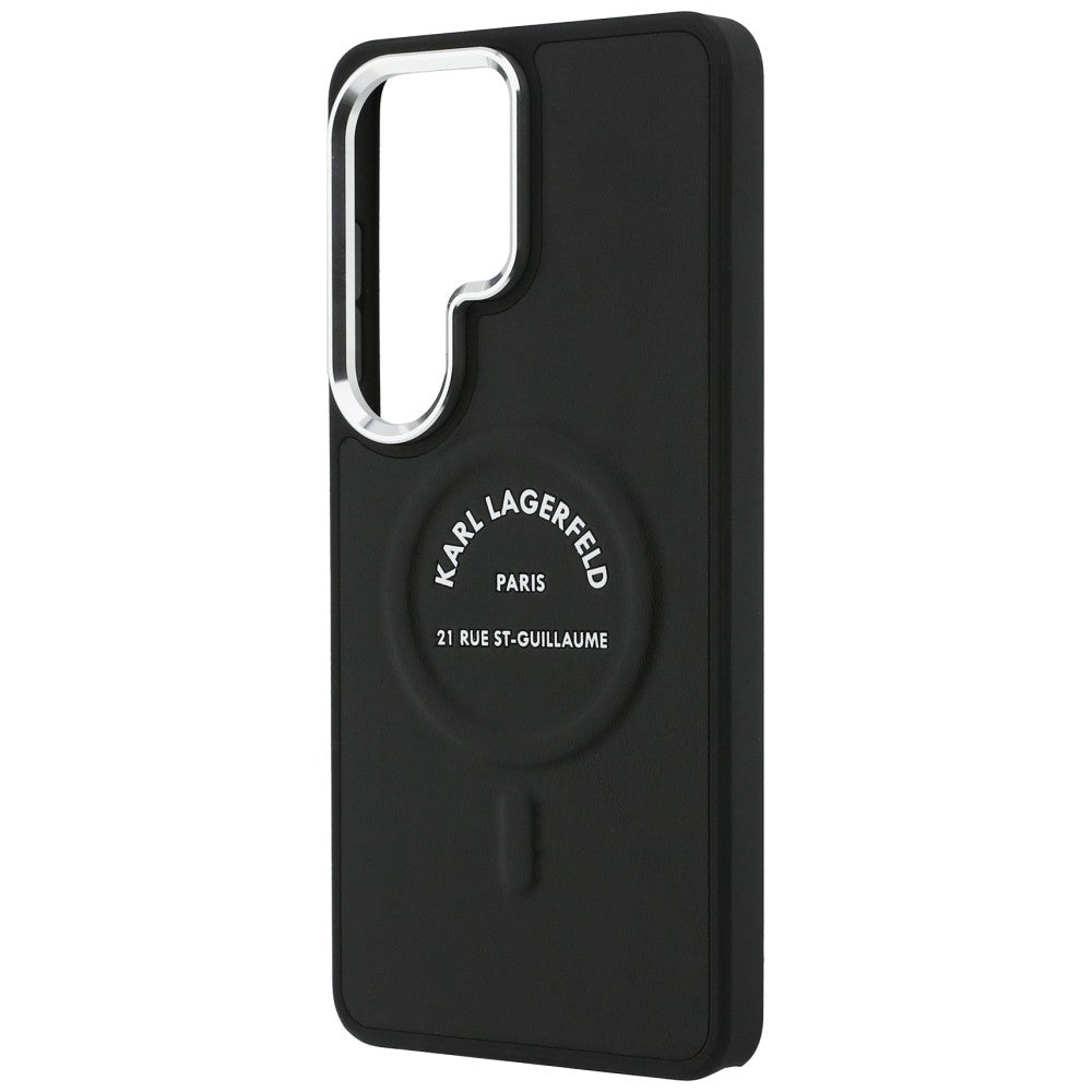 Pouzdro MagSafe pro Samsung Galaxy S26 Ultra S948, Karl Lagerfeld, Karl RSG Logo, Černá