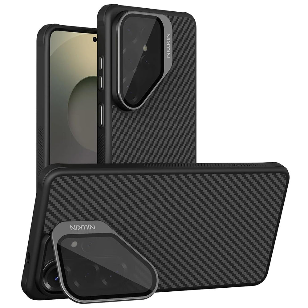 MagSafe pouzdro pro Samsung Galaxy S26 Ultra S948, Nillkin, CarboProp s průhledným černým krytem čočky, černé