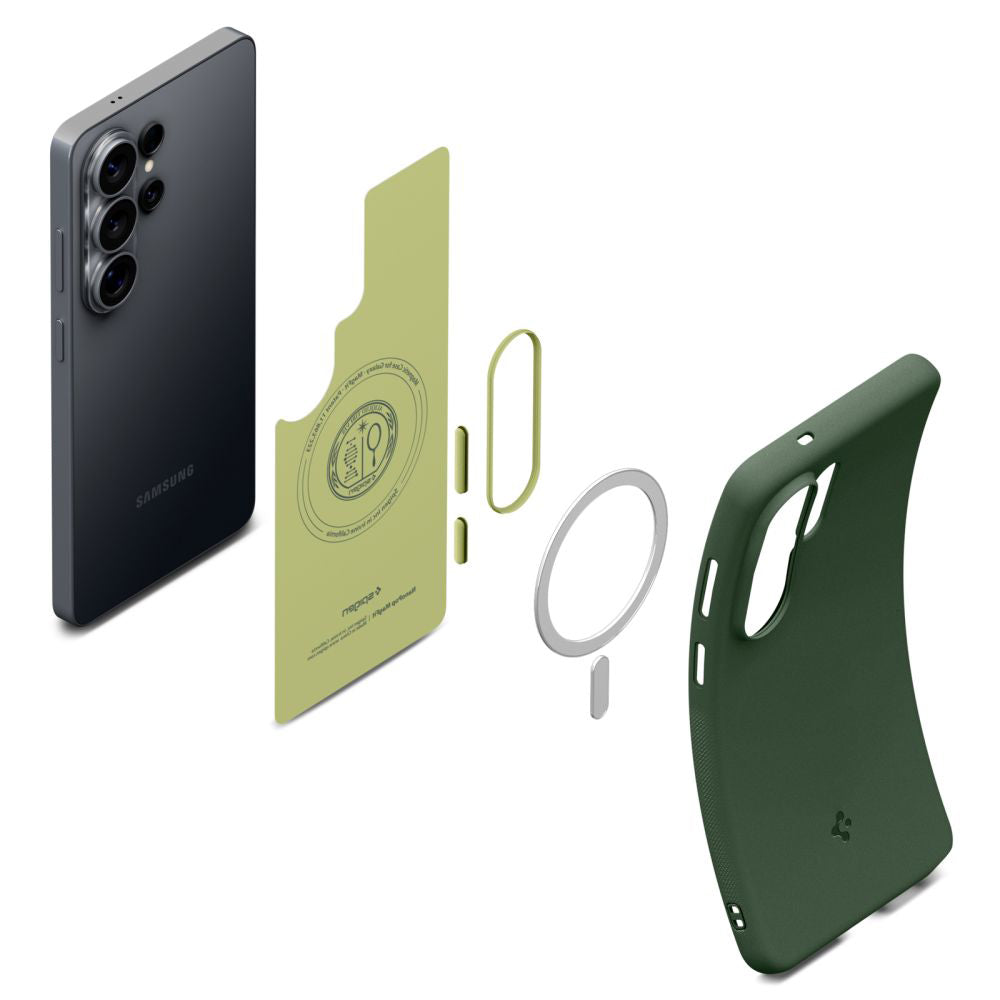 Pouzdro MagSafe pro Samsung Galaxy S26 Ultra S948, Spigen, Caseology Nano Pop, Zelená ACS11039