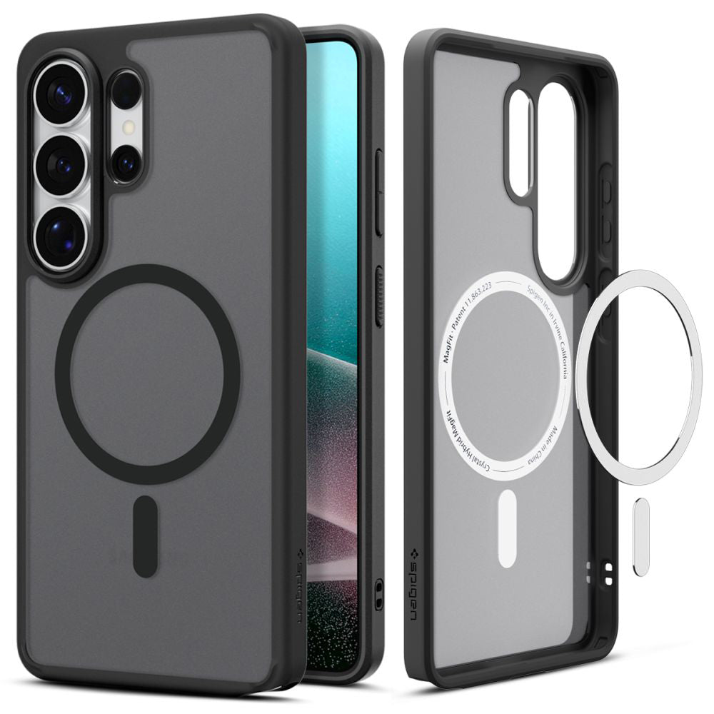 Pouzdro MagSafe pro Samsung Galaxy S26 Ultra S948, Spigen, Ultra Hybrid, Saténově černé ACS10681