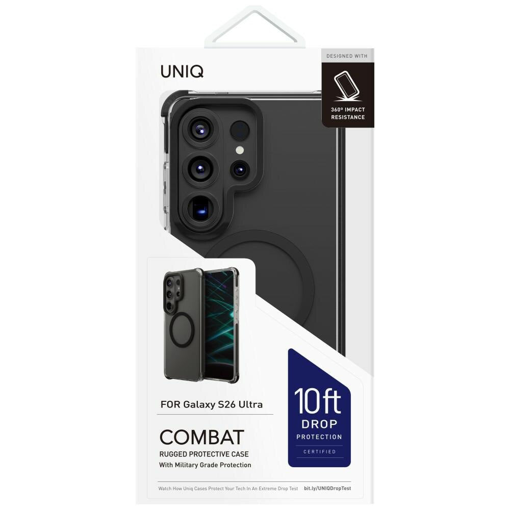 Pouzdro MagSafe pro Samsung Galaxy S26 Ultra S948, UNIQ, Combat MagClick, Černá