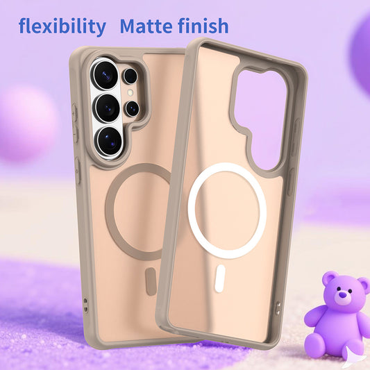 Pouzdro MagSafe pro Samsung Galaxy S26 Ultra, Techsuit, HaloFrost II, Zlaté