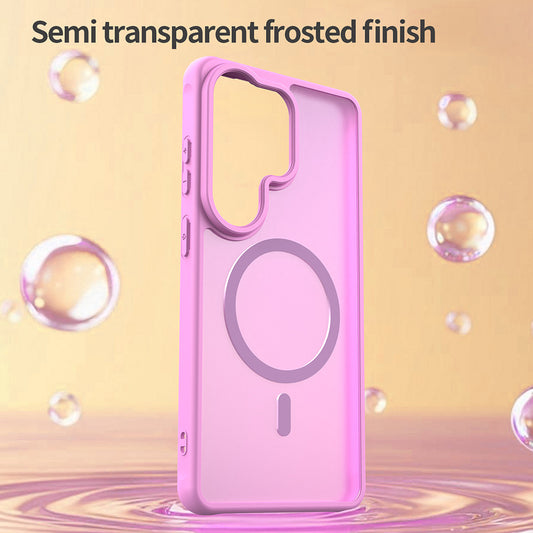 Pouzdro MagSafe pro Samsung Galaxy S26 Ultra, Techsuit, HaloFrost II, Růžová