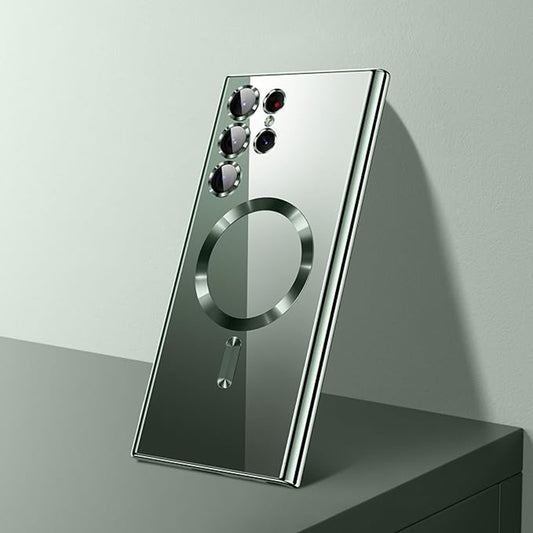 Pouzdro MagSafe pro Samsung Galaxy S26 Ultra, Techsuit, Luxury Crystal, Růžová