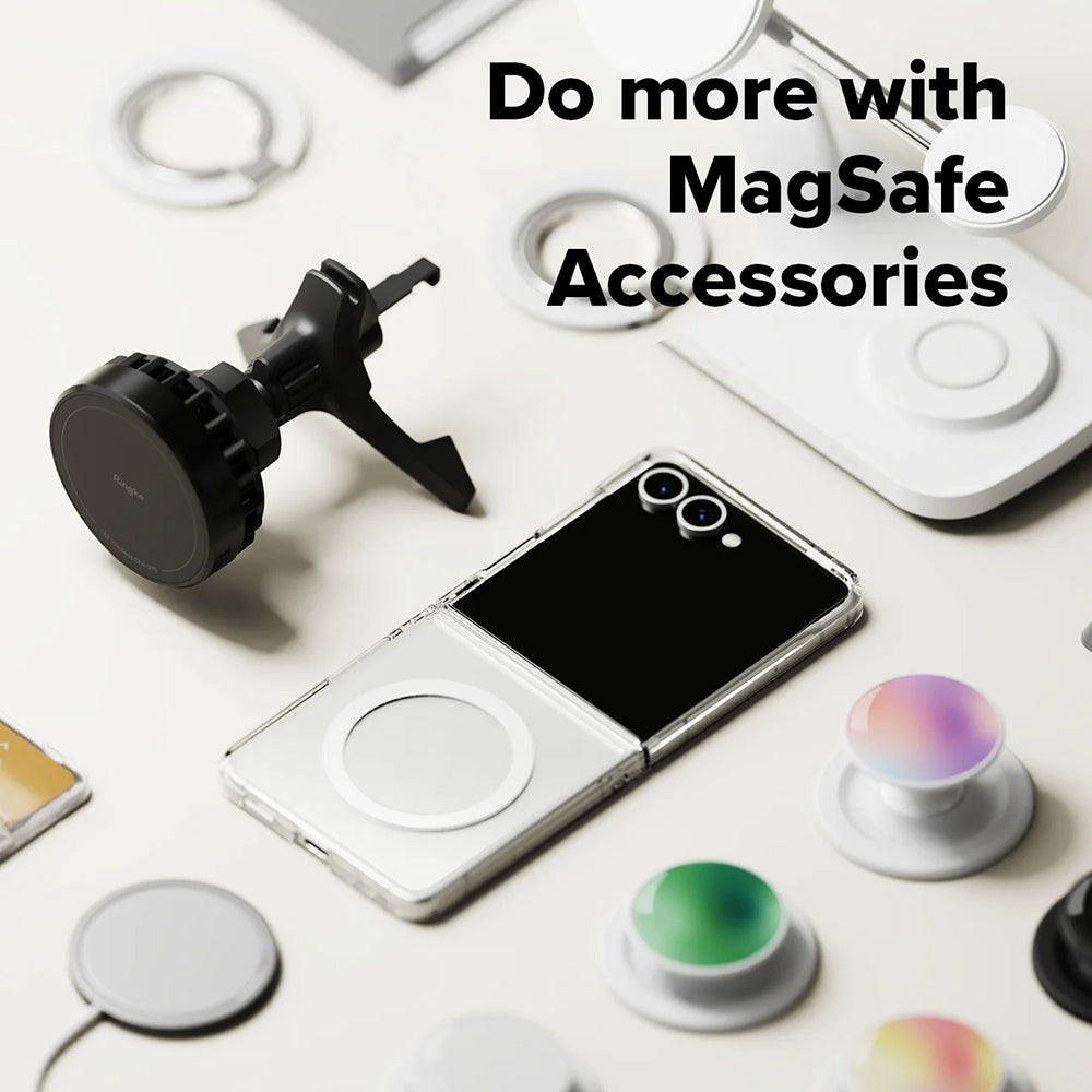 MagSafe pouzdro pro Samsung Galaxy Z Flip7 F766, Ringke, Fusion, Průhledné