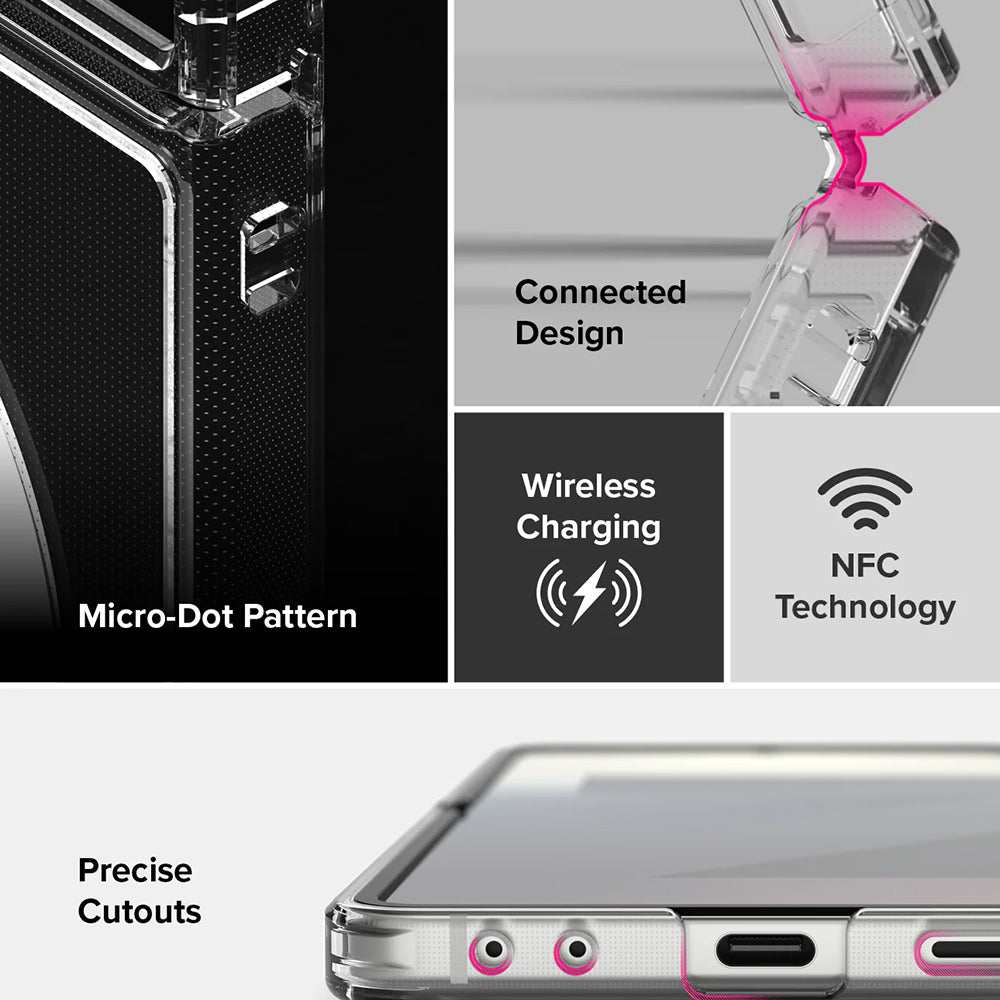MagSafe pouzdro pro Samsung Galaxy Z Flip7 F766, Ringke, Fusion, Průhledné