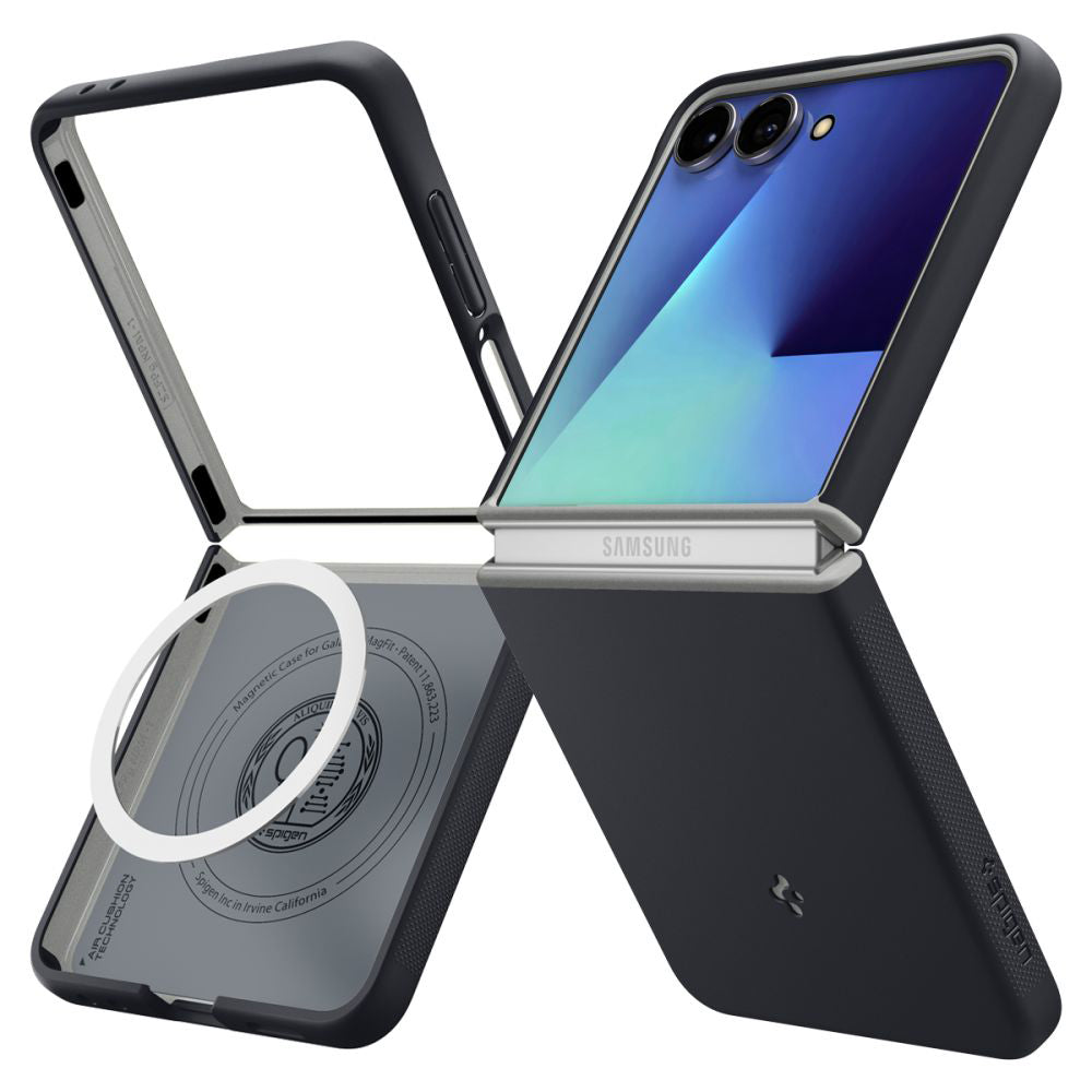 Pouzdro MagSafe pro Samsung Galaxy Z Flip7 F766, Spigen, Caseology Nano Pop, Černá ACS11158