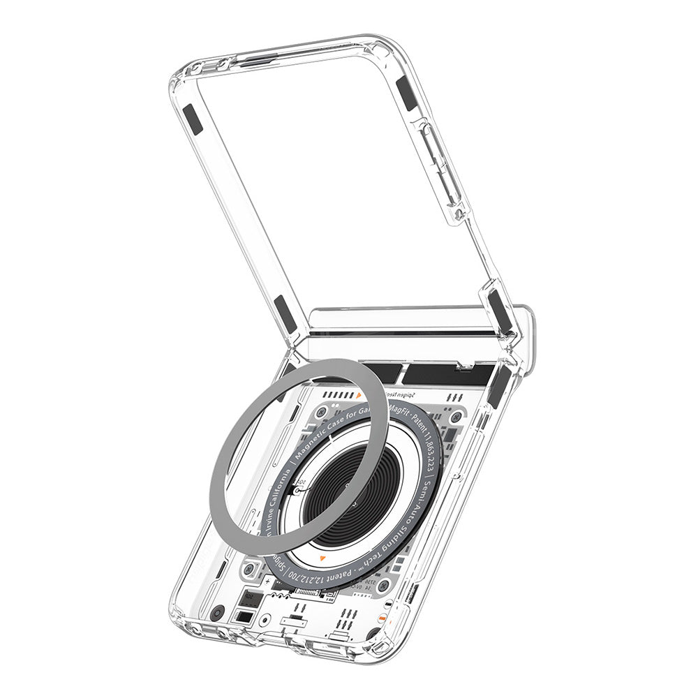 MagSafe pouzdro pro Samsung Galaxy Z Flip8 F776, Spigen, Ultra Hybrid Pro Neo One, průhledné ACS11525