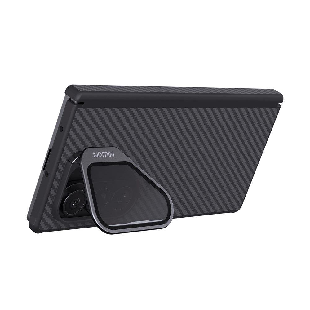 MagSafe pouzdro pro Samsung Galaxy Z Fold7 F966, Nillkin, CarboProp s průhledným černým krytem čočky, černé
