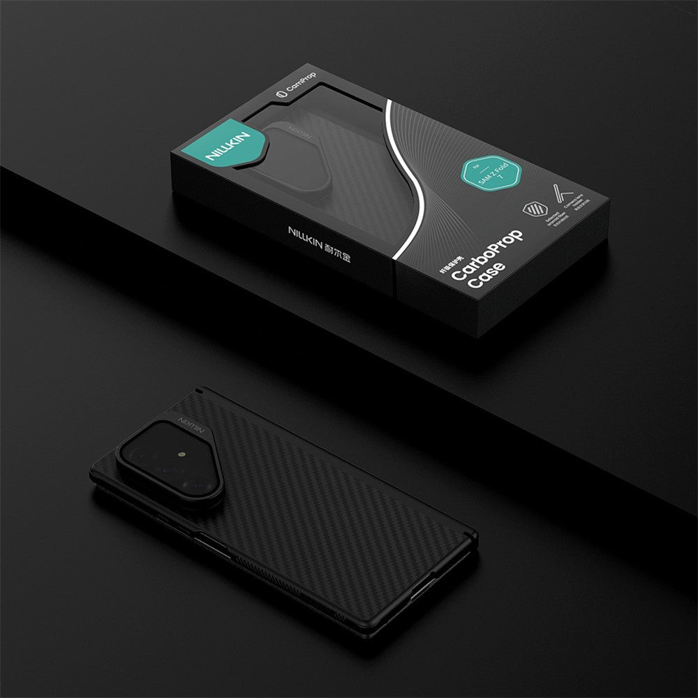 MagSafe pouzdro pro Samsung Galaxy Z Fold7 F966, Nillkin, CarboProp s průhledným černým krytem čočky, černé