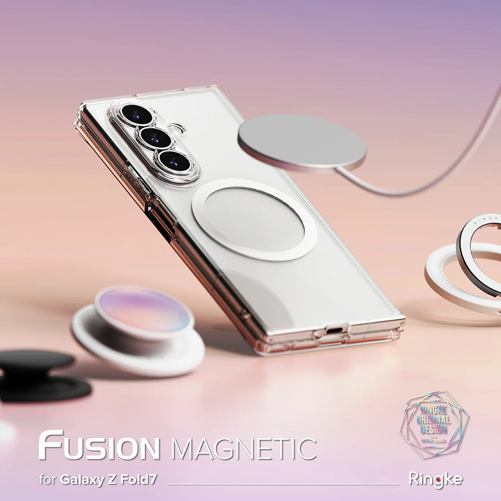 MagSafe pouzdro pro Samsung Galaxy Z Fold7 F966, Ringke, Fusion, průhledné