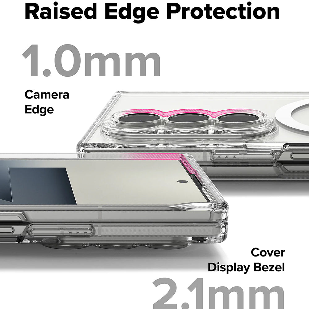 MagSafe pouzdro pro Samsung Galaxy Z Fold7 F966, Ringke, Fusion, průhledné