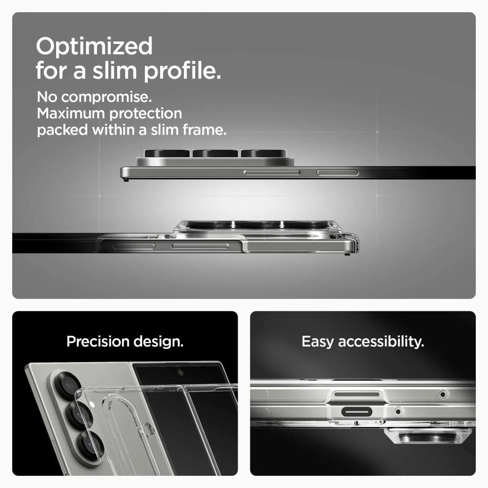 Pouzdro MagSafe pro Samsung Galaxy Z Fold7 F966, Spigen, Air Skin, Průhledné ACS09545