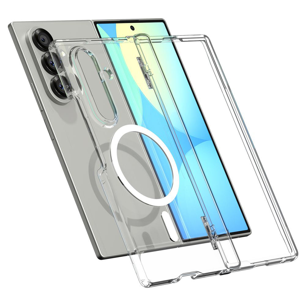Pouzdro MagSafe pro Samsung Galaxy Z Fold7 F966, Spigen, Ultra Hybrid Pro, Transparentní ACS09546