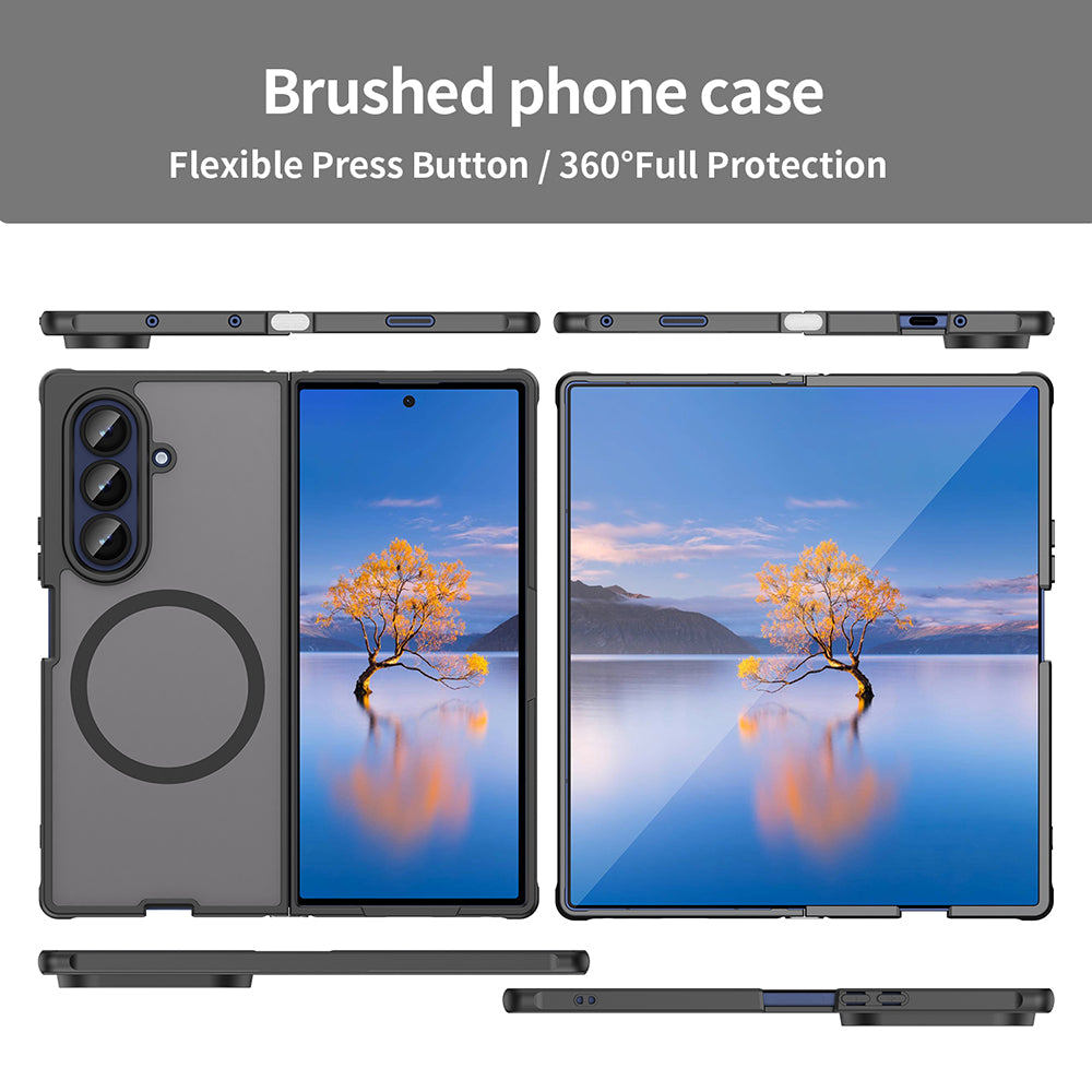 MagSafe pouzdro pro Samsung Galaxy Z Fold7 F966, Techsuit, HaloFrost II, černé