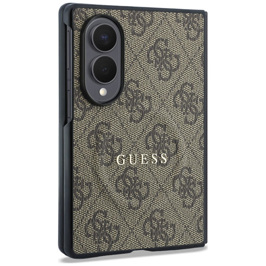 MagSafe pouzdro pro Samsung Galaxy Z Fold8 F971, Guess, 4G Leather Classic, Hnědá