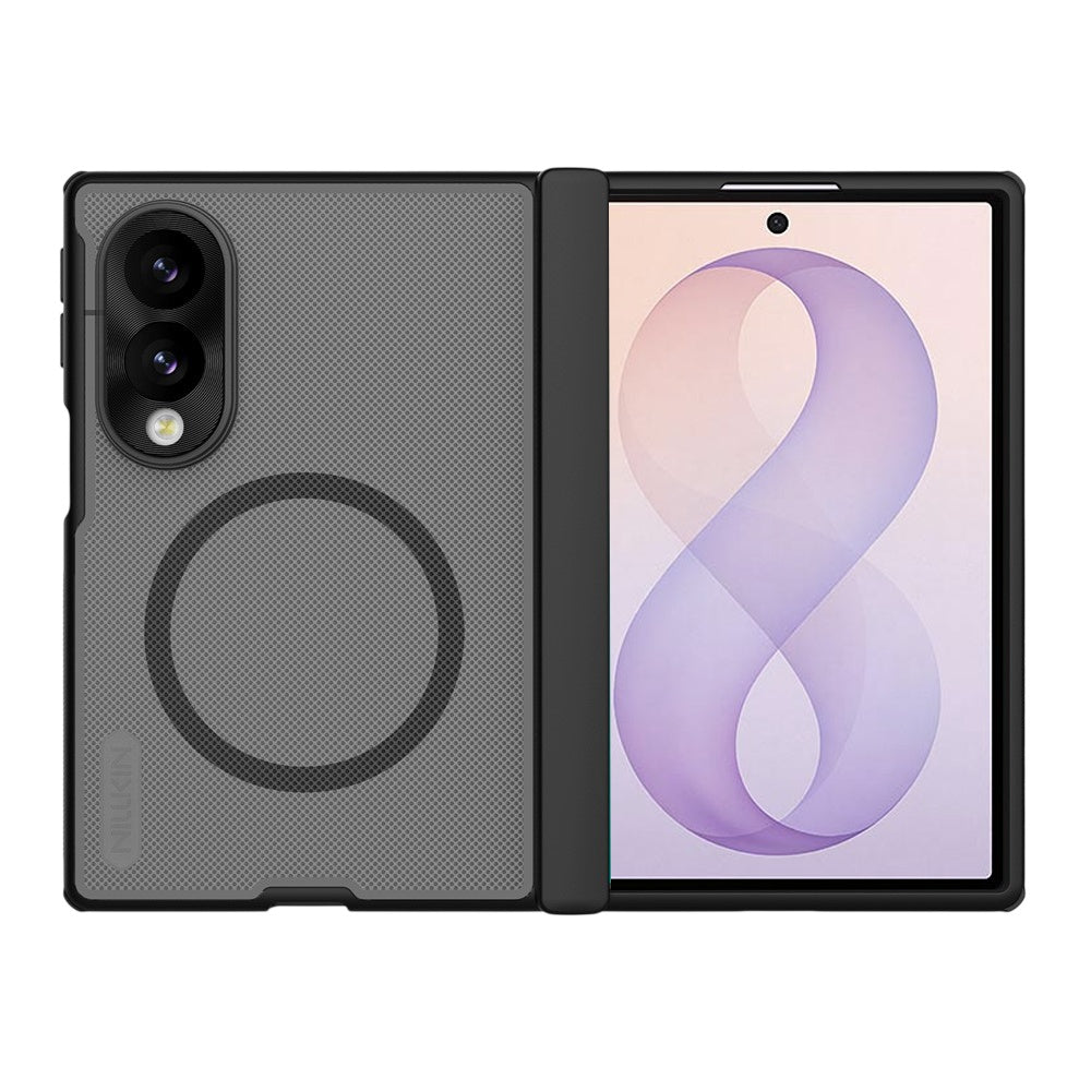 MagSafe pouzdro pro Samsung Galaxy Z Fold8 F971, Nillkin, Super Frosted Shield, Černá průhledná