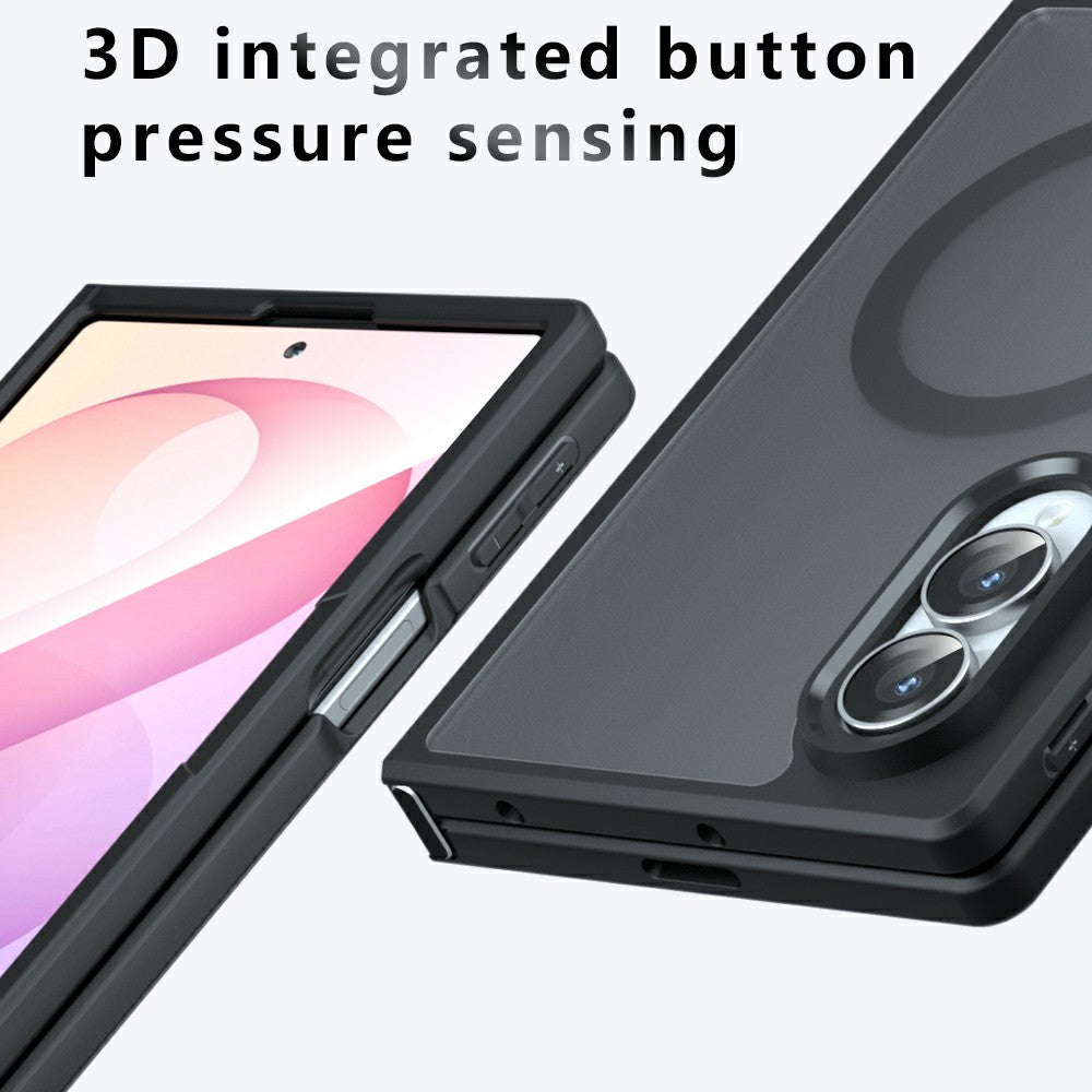 MagSafe pouzdro pro Samsung Galaxy Z Fold8 F971, Techsuit, PureFrost, Černá saténová