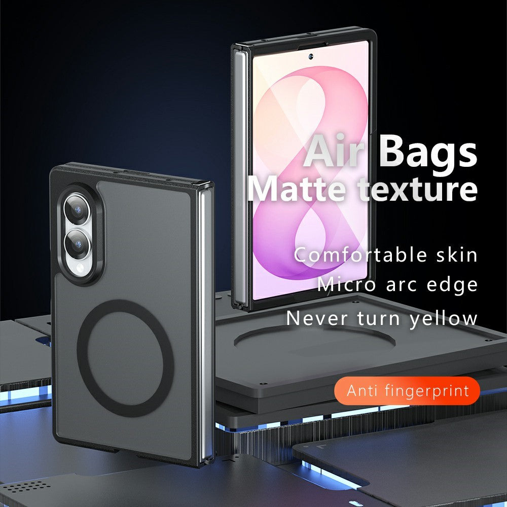 MagSafe pouzdro pro Samsung Galaxy Z Fold8 F971, Techsuit, PureFrost, Černá saténová