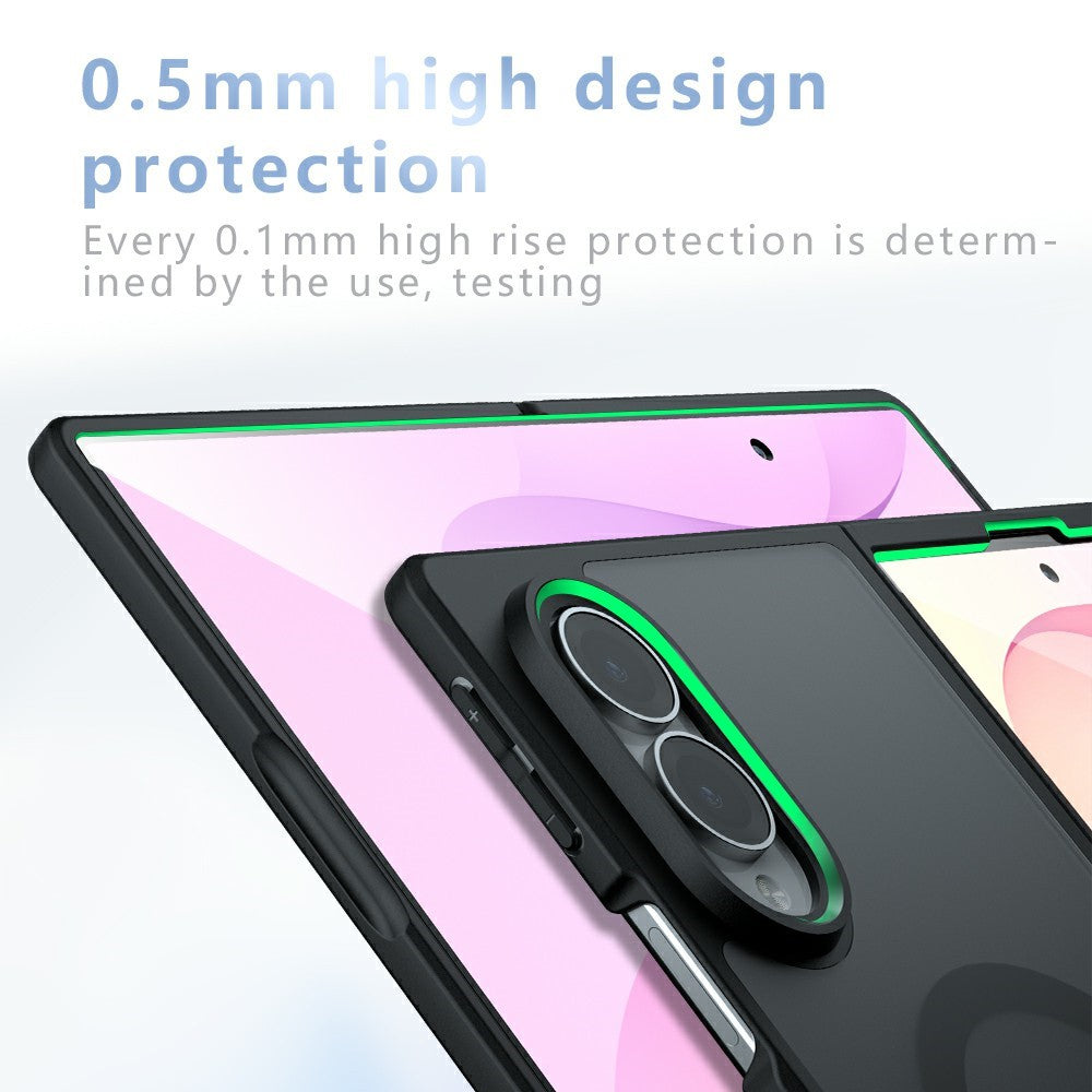 MagSafe pouzdro pro Samsung Galaxy Z Fold8 F971, Techsuit, PureFrost, Černá saténová