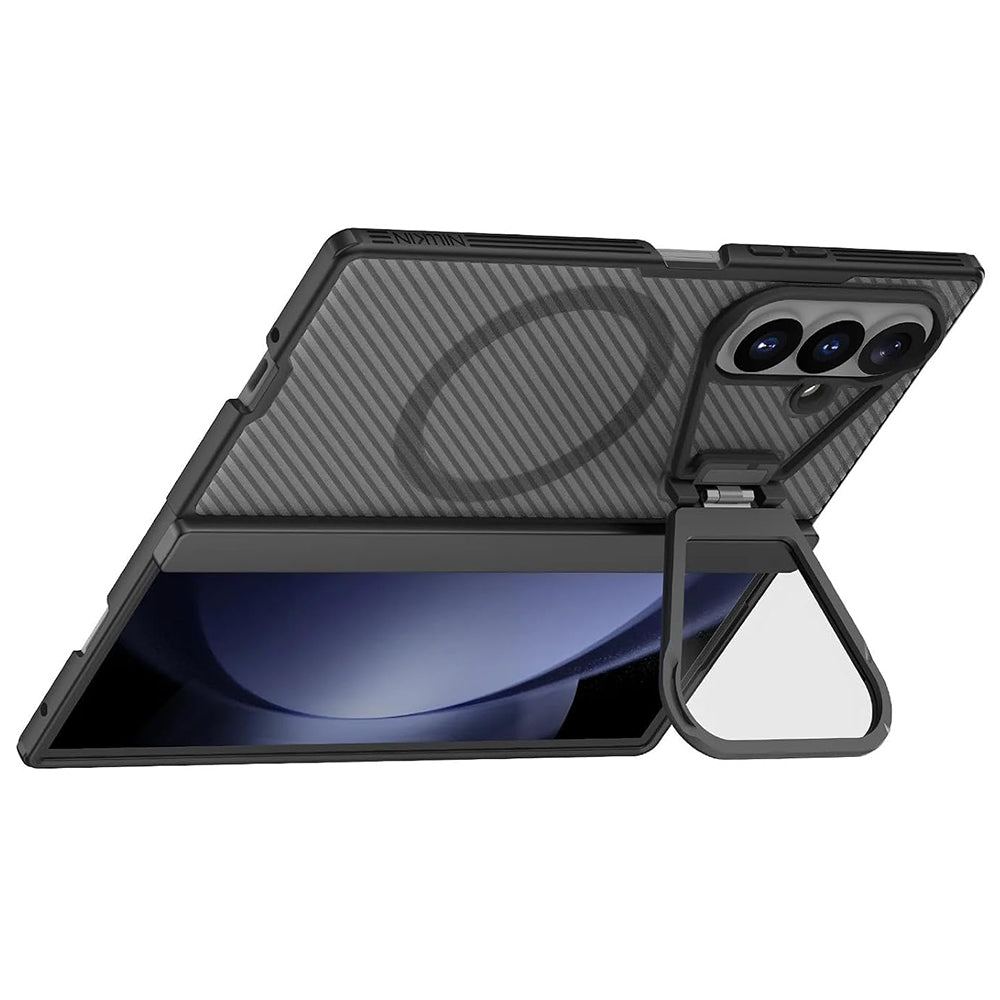 MagSafe pouzdro pro Samsung Galaxy Z Fold8 Ultra F976, Nillkin, CamShield Pro s průhledným krytem čočky, černé průhledné