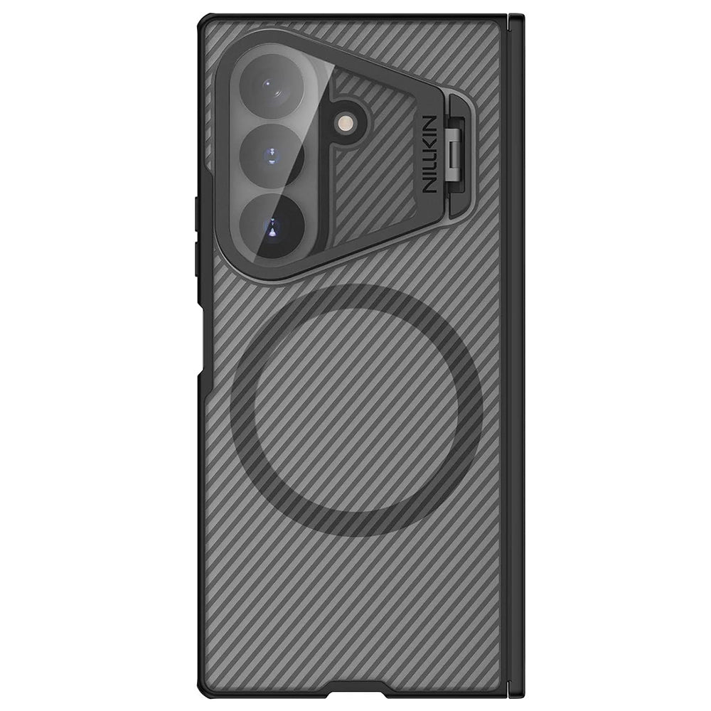 MagSafe pouzdro pro Samsung Galaxy Z Fold8 Ultra F976, Nillkin, CamShield Pro s průhledným krytem čočky, černé průhledné