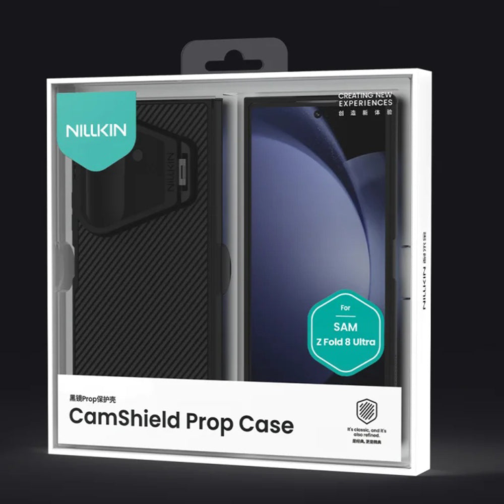 MagSafe pouzdro pro Samsung Galaxy Z Fold8 Ultra F976, Nillkin, CamShield Prop s průhledným černým krytem čočky, černé