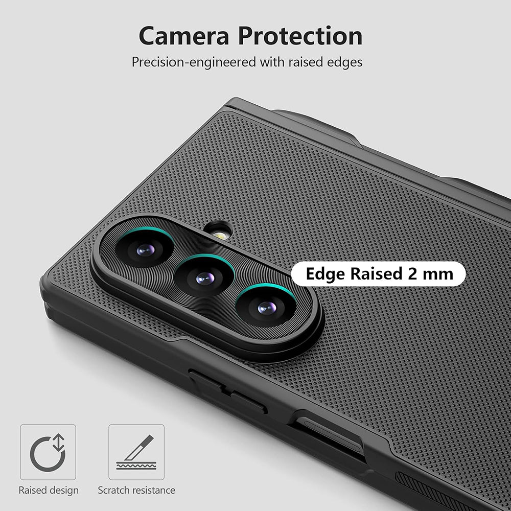 MagSafe pouzdro pro Samsung Galaxy Z Fold8 Ultra F976, Nillkin, Super Frosted Shield s držákem na pero, černé