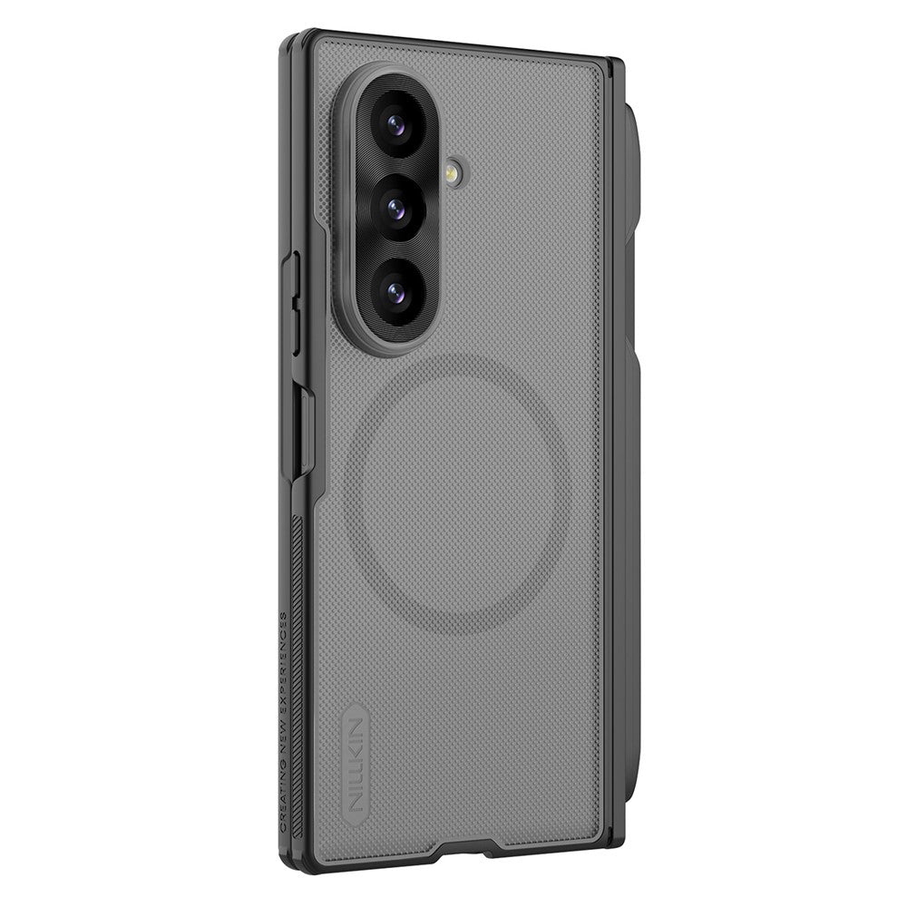 MagSafe pouzdro pro Samsung Galaxy Z Fold8 Ultra F976, Nillkin, Super Frosted Shield s držákem na pero, černé průhledné