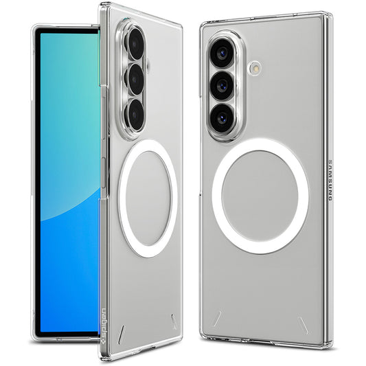MagSafe pouzdro pro Samsung Galaxy Z Fold8 Ultra F976, Spigen, Air Skin, Průhledná bílá ACS11505