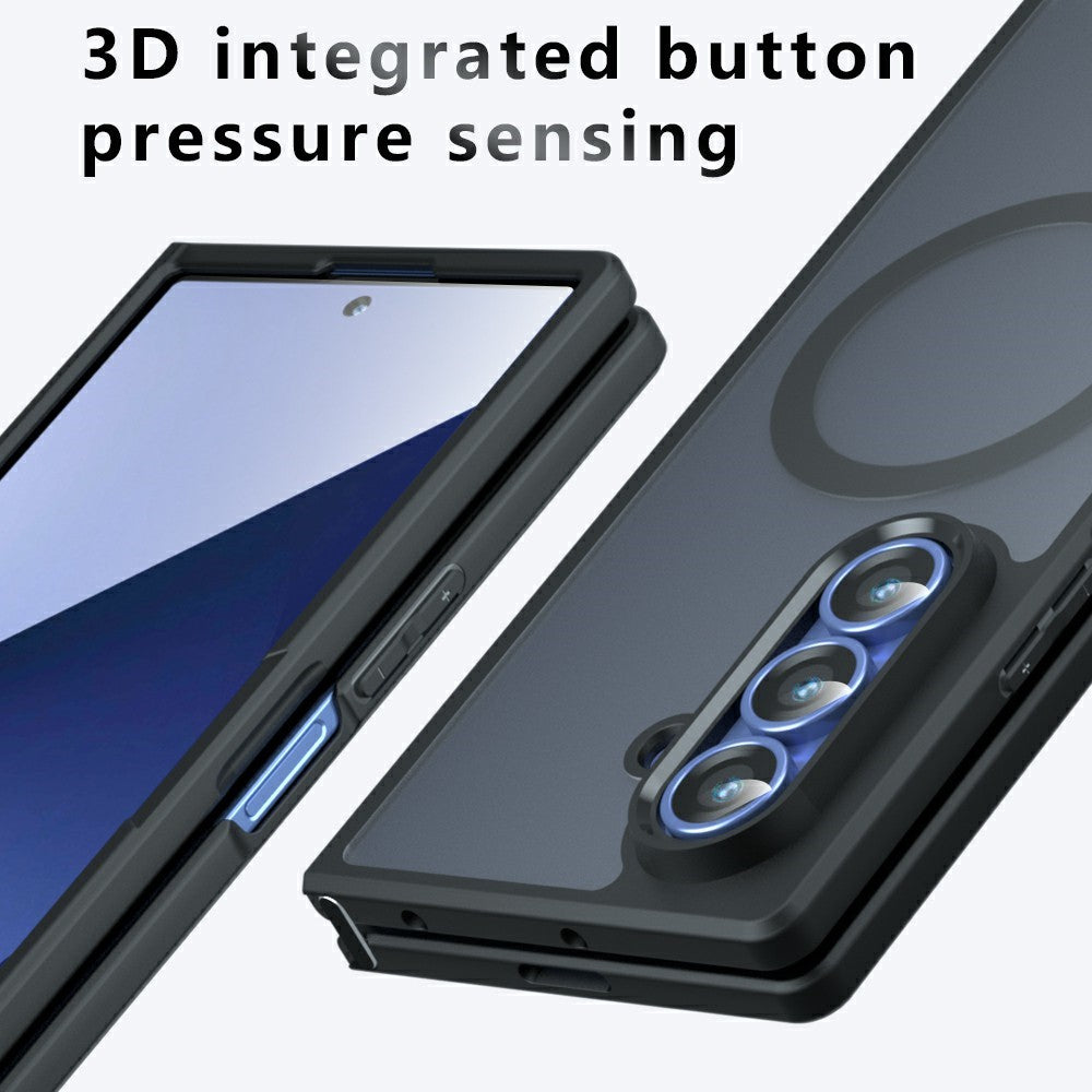 MagSafe pouzdro pro Samsung Galaxy Z Fold8 Ultra F976, Techsuit, PureFrost, Černá saténová