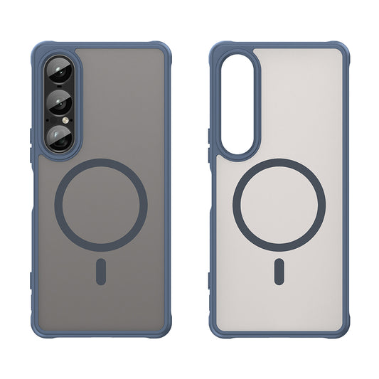 MagSafe pouzdro pro Sony Xperia 1 VII, Techsuit, HaloFrost II, Tmavě modrá