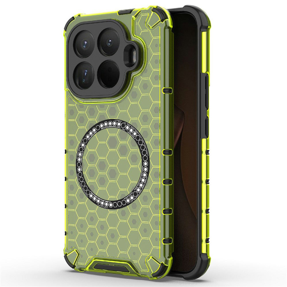 Pouzdro MagSafe pro Xiaomi 15T Pro, Techsuit, HoneyComb Shield, Zelená