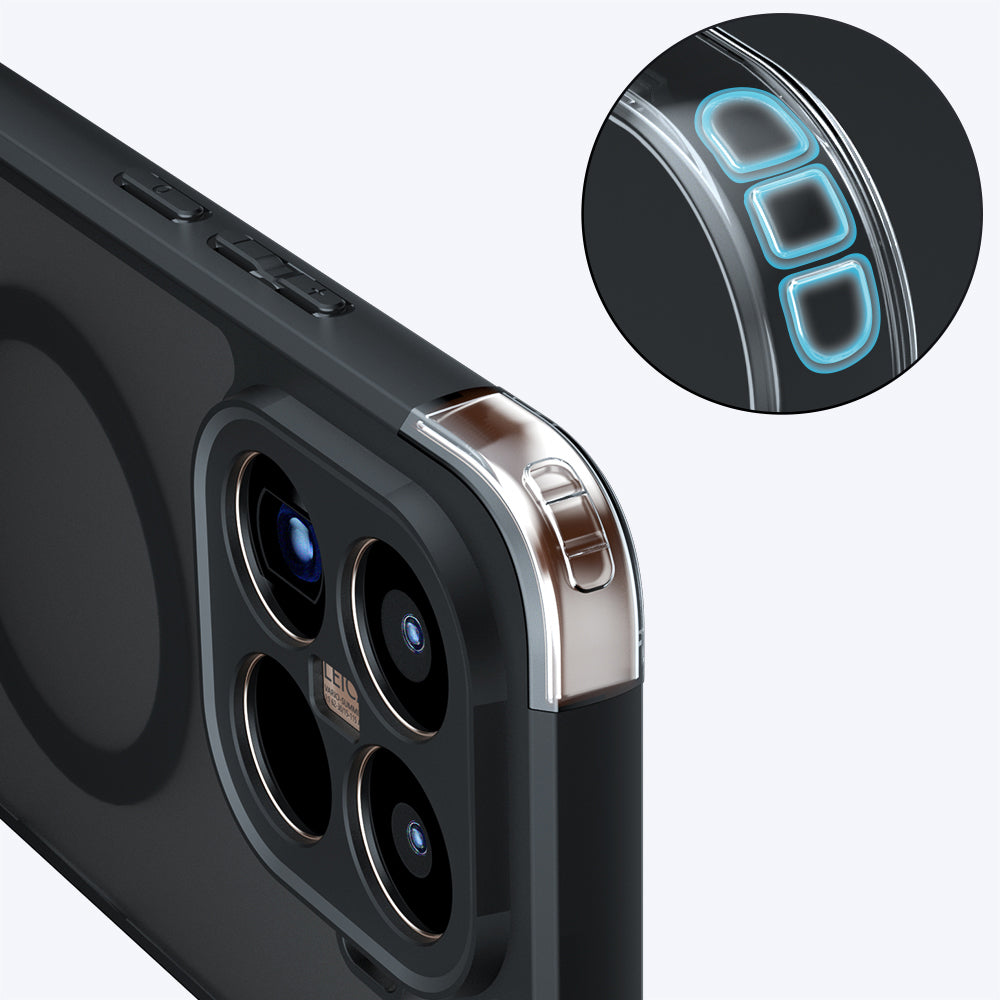 Pouzdro MagSafe pro Xiaomi 15T Pro, Techsuit, PureFrost, Saténově černé