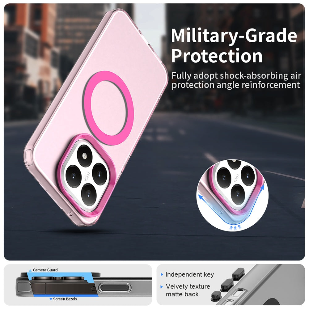 Pouzdro MagSafe pro Xiaomi 15T, Techsuit, CandyCase, Růžová