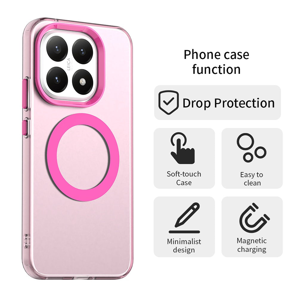 Pouzdro MagSafe pro Xiaomi 15T, Techsuit, CandyCase, Růžová