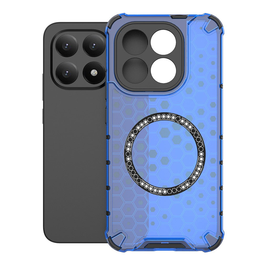 Pouzdro MagSafe pro Xiaomi 15T, Techsuit, HoneyComb Shield, Modrá