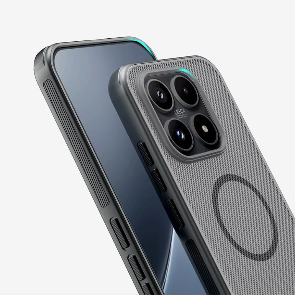 MagSafe pouzdro pro Xiaomi 17, Nillkin, Super Shield Pro, Černé Průhledné Matné