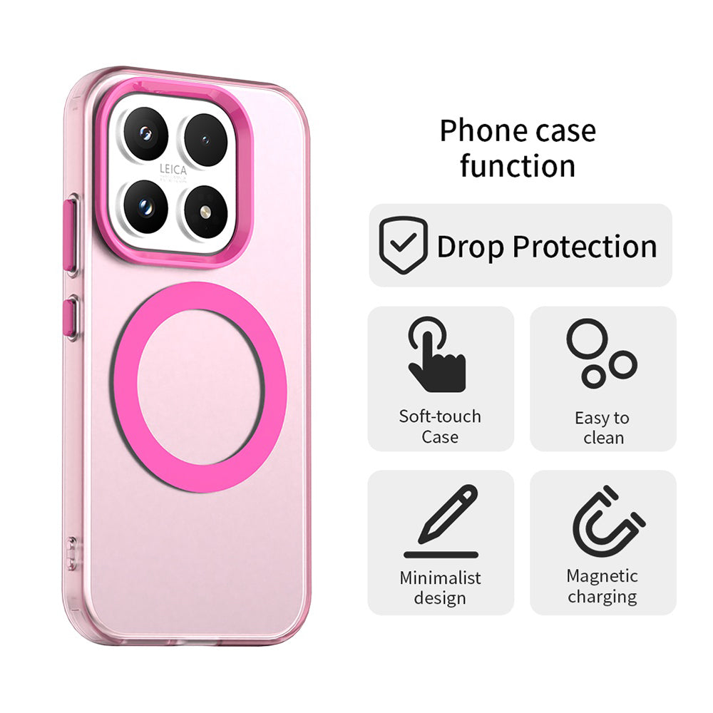 Pouzdro MagSafe pro Xiaomi 17, Techsuit, CandyCase, Růžové