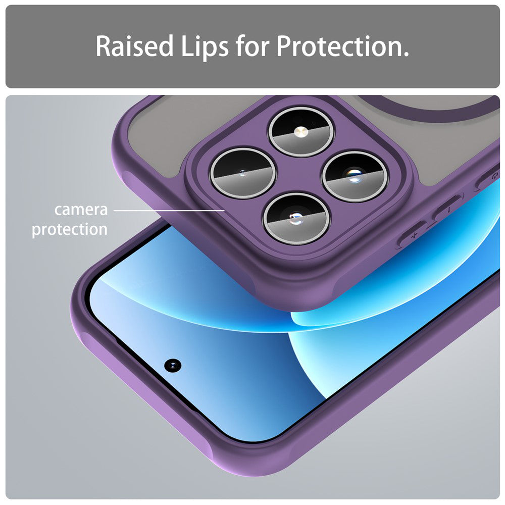 Pouzdro MagSafe pro Xiaomi 17, Techsuit, HaloFrost II, Fialová