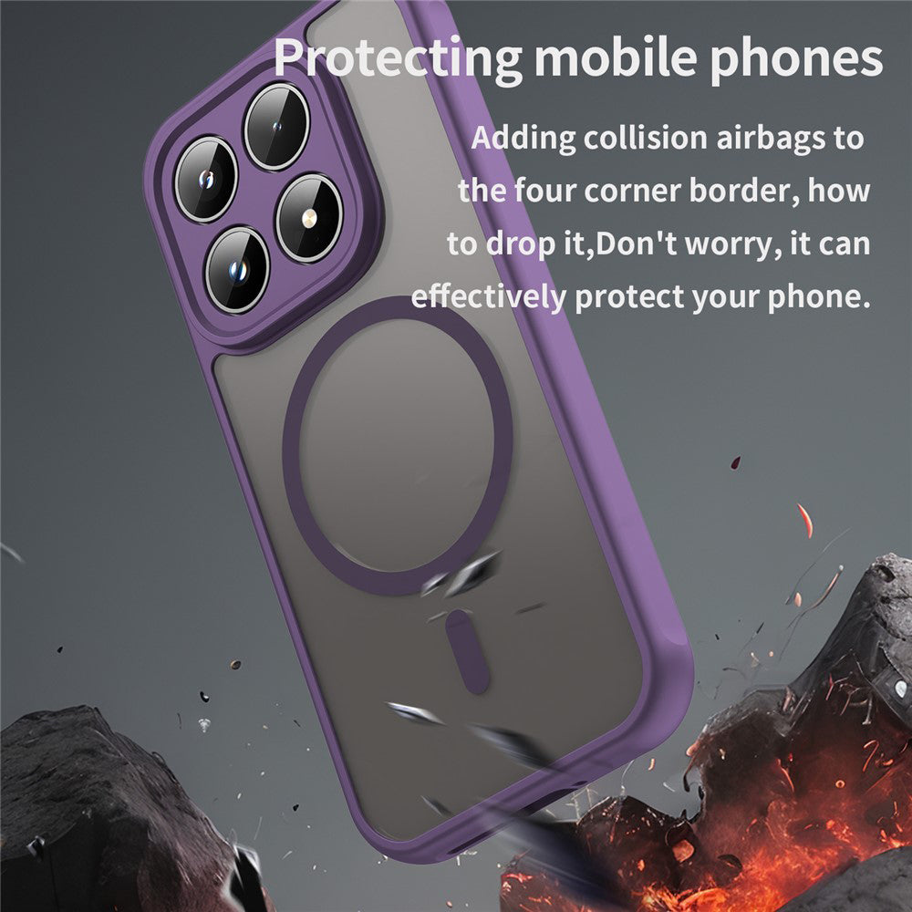 Pouzdro MagSafe pro Xiaomi 17, Techsuit, HaloFrost II, Fialová