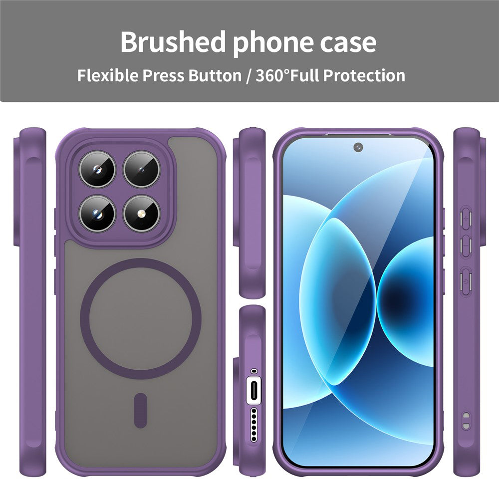 Pouzdro MagSafe pro Xiaomi 17, Techsuit, HaloFrost II, Fialová